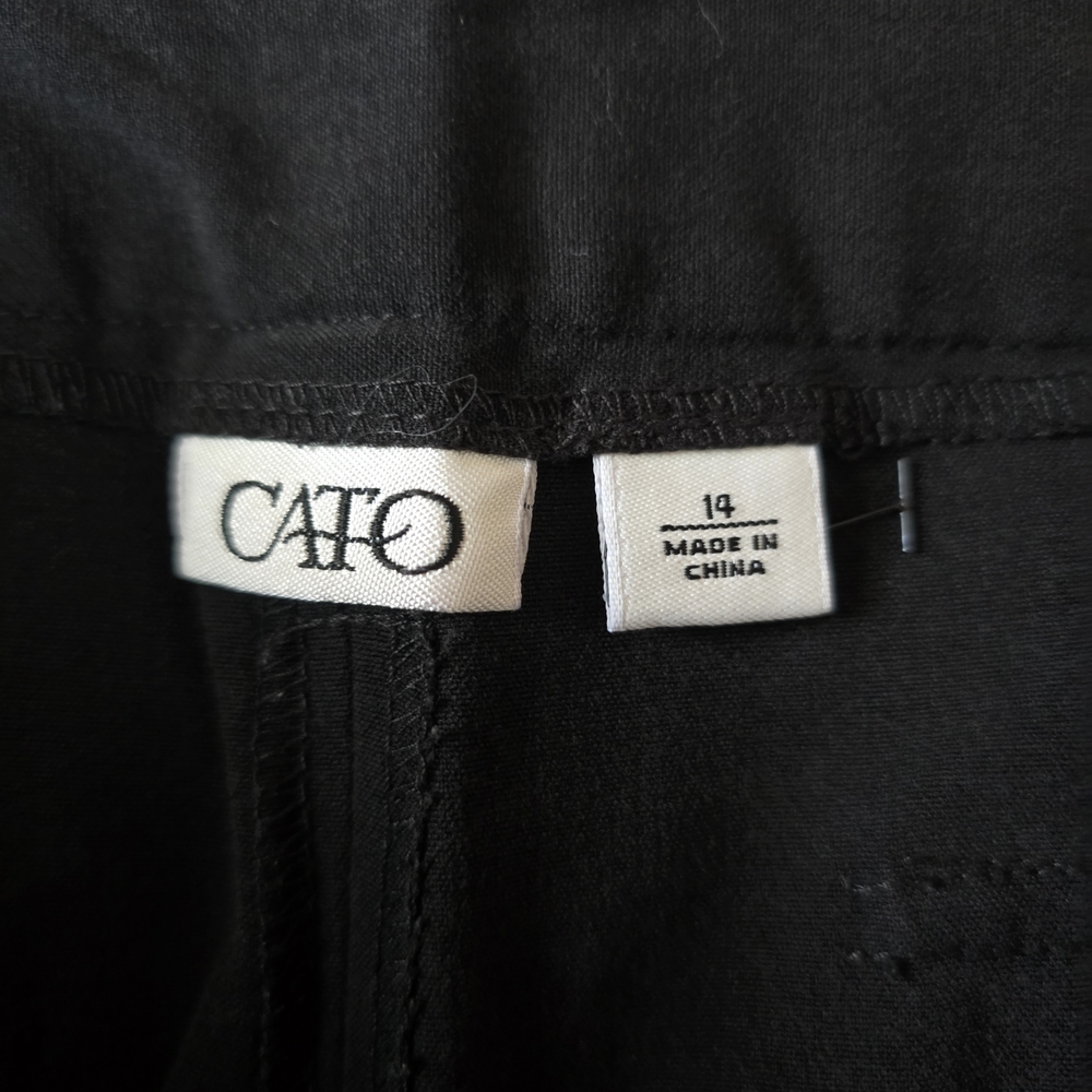 Cato Women's Classic Black Trousers - Size 14 - Picture 3 of 4